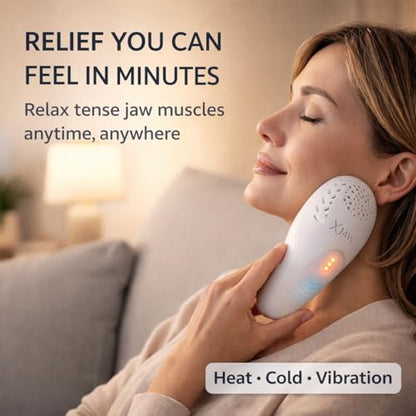 XJAW™ Advanced 3-in-1 Heated & Cooling Jaw & Neck Massager with Precision Vibration – Rechargeable Premium Wellness Device for Relaxation & Daily Comfort