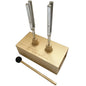MIMIRACLE Resonance Tuning Forks for Healing - 432Hz, 528Hz, Pine Wood Speaker and Rubber Mallet - Ideal for SPA Aromatherapy, Meditation and Yoga