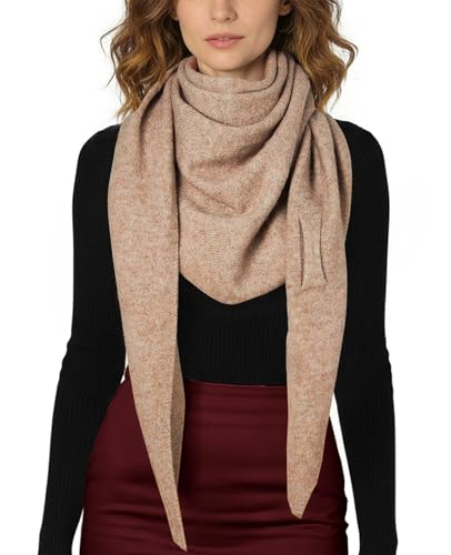 Women's Pashmina Shawl Wraps for Evening Dresses Wedding Bridal Open Front Poncho Cape Soft Large Scarf - color: Camel