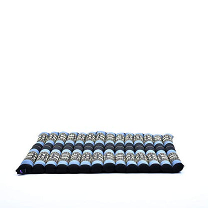 Leewadee Zabuton Seating Cushion – Square Floor Seat for Meditation Exercises, Light Yoga Mat Filled with Kapok - color: Sf15 - Blue