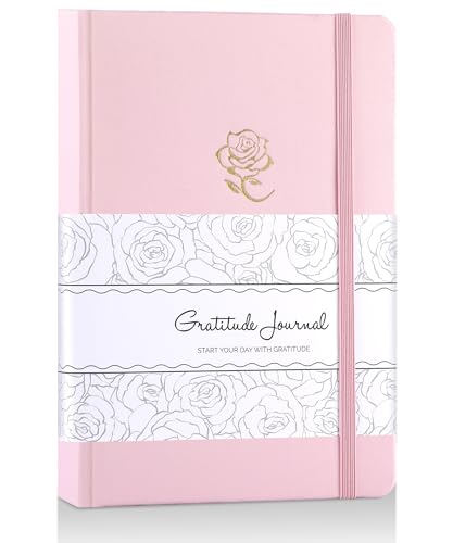 Yoment Gratitude Journal for Women Self Care Journal for More Happiness with Prompts for Mindfulness, Mental Health, Productivity & Self Care, 5 Minute Reflection for Positivity and Gratitude, Pink - color: Pink
