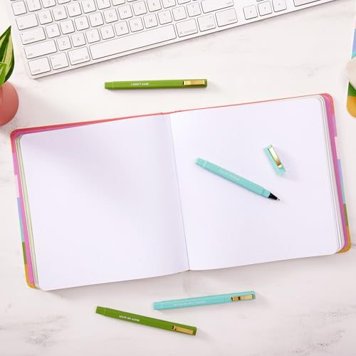 C.R. Gibson J3N1S-25499 N Squared Striped 3-in-1 Blank, Dot Grid, and Lined Journal with 480 Pages, 8.5" x 8.5", Multicolor - style: Striped