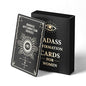 52 Celestial Badass Affirmation Cards for Women - Midnight Black & Pale Yellow Mindfulness Deck - Daily Motivation Cards - Inspirational Self Care Gift for Empowerment & Confidence - color: Black