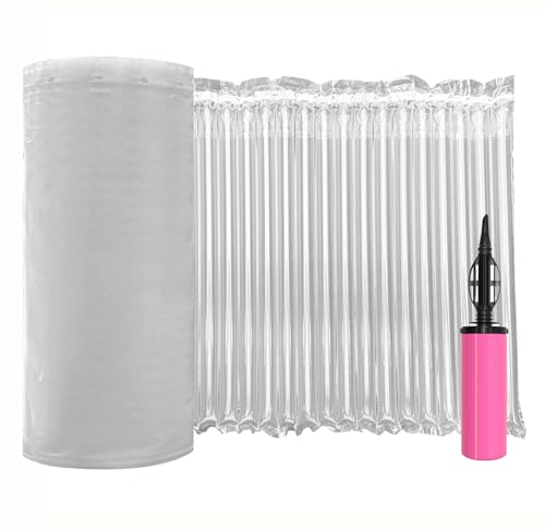 Bubble Cushioning Wrap Roll for Packing 12"x328' Inflatable Bottle Shipping Package Large Air Pillows for Shipping & Moving Heavy Duty Space-saving Packing Material for Fragile Items, 55um - size: 12"x328'