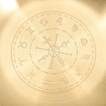 Altar Plate Candle Holder Candlestick Decorative Candle Stand Tealight Tray for Home Witchcraft Altar Supplies 14cm Golden