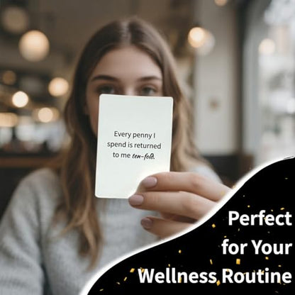 Jxueych Miracle Affirmation Cards for Women - Daily Motivational & Inspirational Positive Mantras Cards | Mindfulness & Encouragement Gift Set for Self-Care