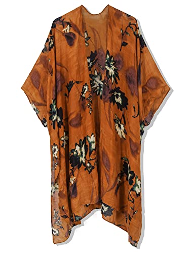 Kimonos for Women Swimsuit Coverups Beach Cover Up Swimwear Cardigan Summer - color: Fuscous