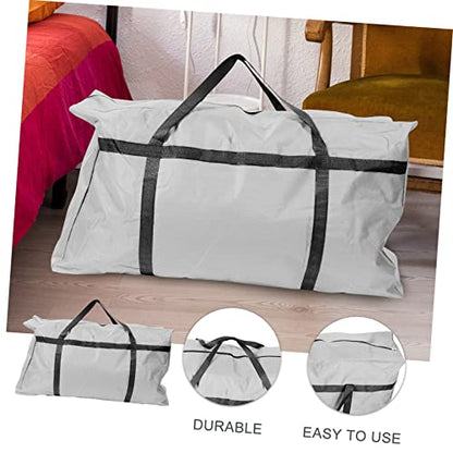 Beaupretty Large Capacity Oxford Cloth Storage Bag Multi-functional Packing Pouch for Travel Moving Gym and Home Organization for Clothes Quilts and