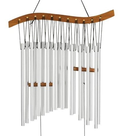 Regal Art & Gift Garden Kyoto Wind Chimes - Outdoor Decorative Metal Hanging Chime - Relaxing Sound for Yard, Patio, Porch or Garden - Wave