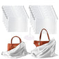 12 Pack Dust Bags for Handbags, Silk Cloth Bag With Drawstring Large Travel Storage Pouch for Handbag Purse Shoes Boots - color: 12 Pack White
