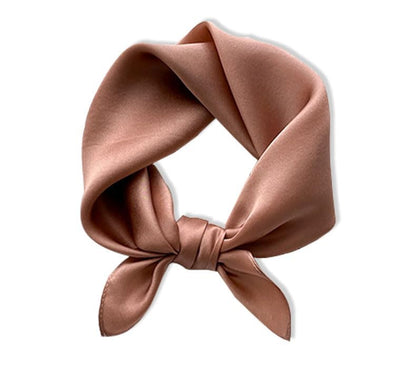 100% Mulberry Silk Neck Scarf - 21'' x 21'' Lightweight Neckerchief - Women Men Small Square Digital Printed Scarves - color: 080