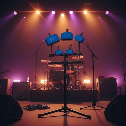 Qianly Percussion Block High and Low Pitch Mountable Percussion Block for Percussionists, Studio Sound Production, Red - color: Red