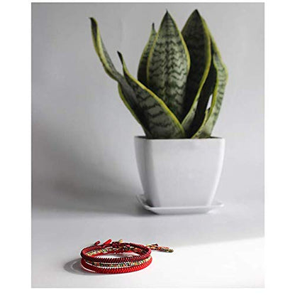 COLORFUL BLING Chinese Lucky Red String Bracelet Tibetan Buddhist Prayer Handmade Yoga Prayer Rope Mala Bracelet Adjustable Size Lucky New Year Jewelry Gifts for Women