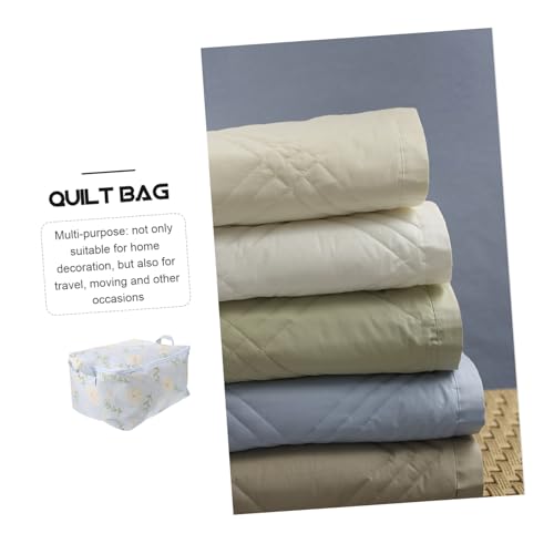 Ciieeo Large Capacity Cotton Storage Bag for Quilts and Clothes Versatile Luggage and Toy Organizer Space-saving Design