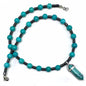 Healing Stress Anxiety Meditation Grounding Energy Gemstone Necklace Series - color: Healing Gemstone Necklace Series-Natural Turquoise -8 mm 18 inch- Stone