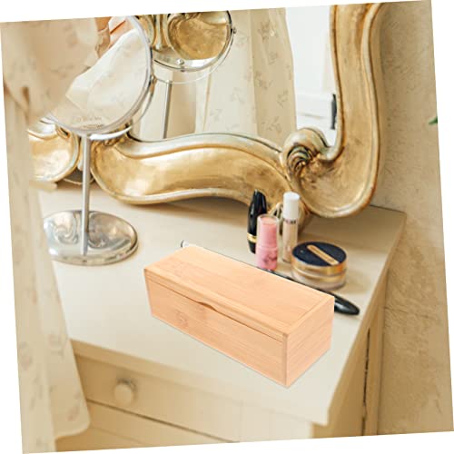 ULTECHNOVO Bamboo Storage Box with Lid Wooden Crafts Organizer for Jewelry and Keepsakes Bamboo Storage Solution for Home and Office