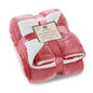 Sherpa Throw Blanket Super Soft Reversible Ultra Luxurious Plush Blanket, 50 x 60 inches, Light Mahogany/White - color: Light Mahogany / White, size: Throw (50" x 60")