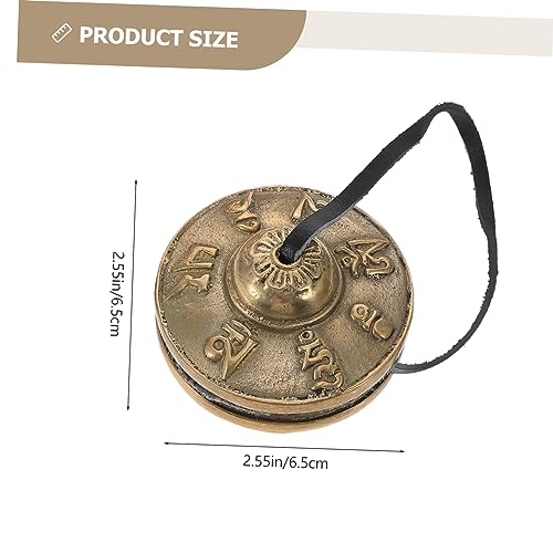 Tibetan Copper Tingsha Meditation Chime Bell Set for Yoga and Spiritual Practice Lightweight Easy to Carry for Mindfulness and Sound Therapy