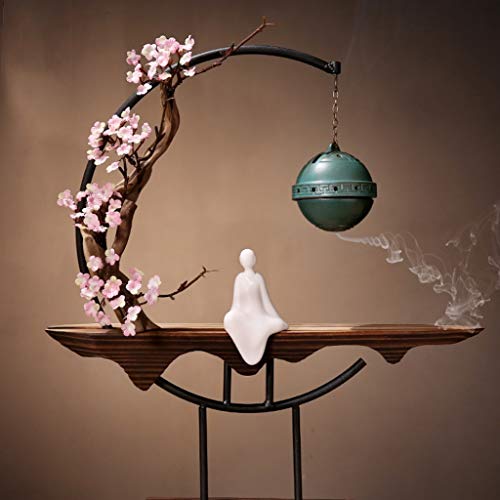 Creative Chinese Style Wood Zen Ornaments Back-Flowing Fragrance Home Living Room Office Porch Indoor Club Decoration Soft Decoration