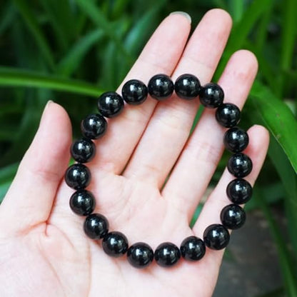 Single-pack of pure gemstone bracelets… - color: Black-Tourmaline-10MM