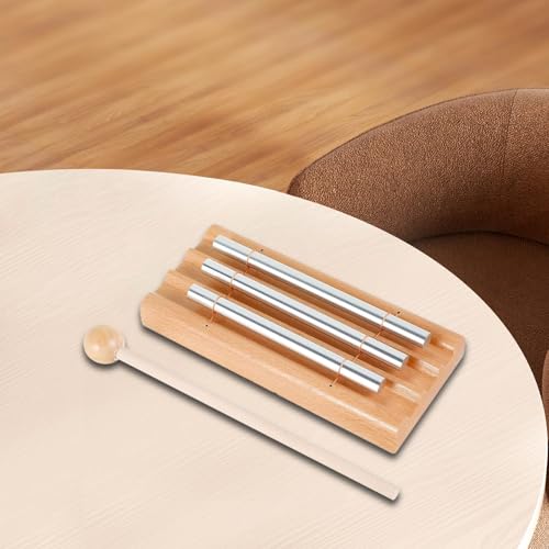 harayaa Hand Held Chime with 3 Tone Bell for Teachers Classroom Mindfulness Yoga