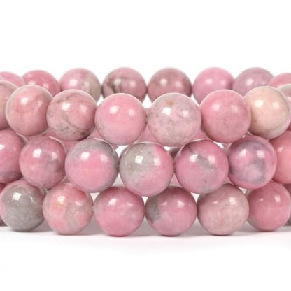 Justinstones Gemstone Crystals Chakra Beads Bracelet Crystal Healing 10mm Round Stretchable Bracelet for Her Gift - color: AA Pink Tourmaline