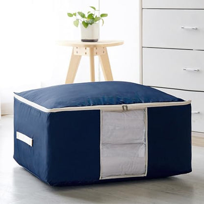 SOLUSTRE Extra Large Quilt Storage Bag Oxford Luggage Bag Washable Home Storage Organizer Organizer Clothing Container Case