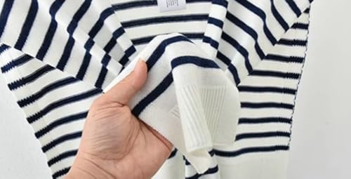 Womens Striped Pashmina Shawls and Wraps Knitted Sweater Casual Shawl Wraps Scarf Cardigan Cape Coverup Shoulder Top