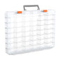 Bluedale 48 Grids Large Plastic Organizer Box with Adjustable Dividers, Beads Storage Containers Compartment Tackle Box Case for Crafts Hobby Small Parts Fishing Seeds Jewelry (Transparent) - size: Transparent-1P
