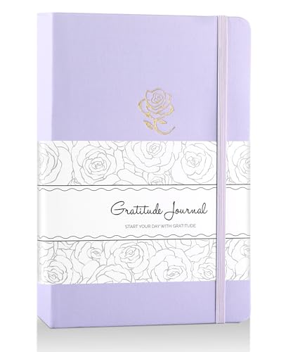 Yoment Gratitude Journal for Women Self Care Journal for More Happiness with Prompts for Mindfulness, Mental Health, Productivity & Self Care, 5 Minute Reflection for Positivity and Gratitude, Purple - color: Purple
