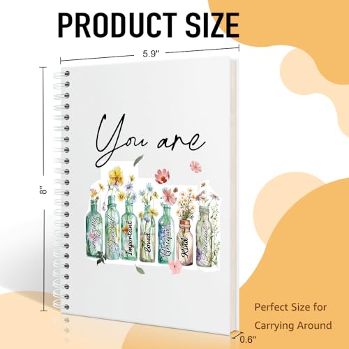 You Are Amazing Spiral Journal Notebook for Women, Funny Notebooks for Coworkers, Appreciation Gifts for Grandma Mom Aunt, Inspirational Birthday Gifts for Sister Daughter BFF Friend