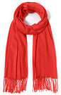 Cindy & Wendy Pashmina Shawls and Wraps Scarf for Women Soft Large Winter Shawl for Evening Dress Wedding Party - color: Red