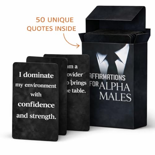 Isaac Liev 150 Positive Daily Affirmation Cards For Men & Teens, Motivational card, Inspirational, Mindest Gifts for Success - 3Pack bundle - style: 3-PACK DEAL - Alpha Affirmations , Money Affirmations & Savage Affirmations