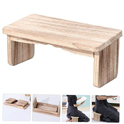 Meditation Bench Yoga Stool Wooden Stool for Meditation Portable Zen Decor