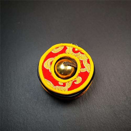 Tibetan Tingsha Bell Set - Tibetan Cymbals - for Sound Healing, Yoga, Meditation, and Mindfulness,Handmade in Nepal,Made of Brass,Plain Pattern,6.5cm/2.6 inch - color: 2-Brass-Plain-6.5cm