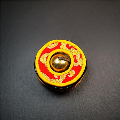 Tibetan Tingsha Bell Set - Tibetan Cymbals - for Sound Healing, Yoga, Meditation, and Mindfulness,Handmade in Nepal,Made of Brass,Plain Pattern,6.5cm/2.6 inch - color: 2-Brass-Plain-6.5cm
