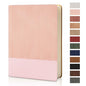 Lined Journal Notebook for Work College Ruled Note Book 5.79"x8.27" A5 PU Leather Daily Journaling 216 Pages for Women Men Writing Home School Supplies Business (Pink) - color: 05-Pink-1pack, style: A5 Lined 216pages