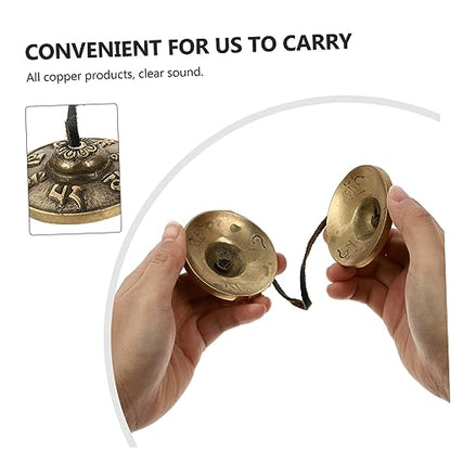 1Pc Handmade Copper Cymbal Bell for Meditation Yoga and Spiritual Practice Premium Quality Tingsha Bells for Mindfulness and Sound Healing for Loved Ones