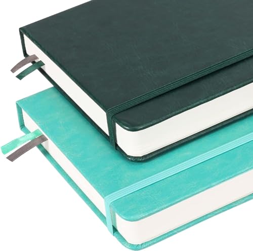 Blank Paper Notebook - 280 Pages A5 Blank Journal Notebook with 100gsm Thick Blank Paper, Hardcover, PU Leather, 5.75'' × 8.38''-Black - color: Black, size: A5-Blank
