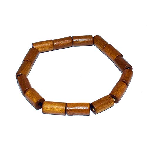 COLORFUL BLING 4Pcs Classic Natural Sandalwood Bead Bracelet Strand Wood Tibetan for Men Women Meditation Buddhist Mala Prayer Jewelry - color: 8pcs