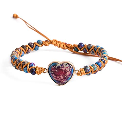 YGLINE Boho Handmade Natural Stone Bead Wrap Wrist Statment Bracelet Jewelry Collection