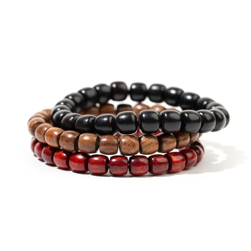 Bracelets Wooden Beaded Bracelet Bangle for Men and Women Elastic Friendship Bracelets Jewelry Gifts