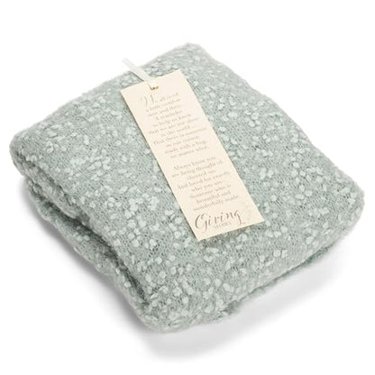 DEMDACO Giving Collection Giving Shawl with Pockets - Cozy Wrap for Women - Pockets - Soft Knit - Comfortable - Blanket-Style - Thoughtful Gift for Her - One Size - Sage Green