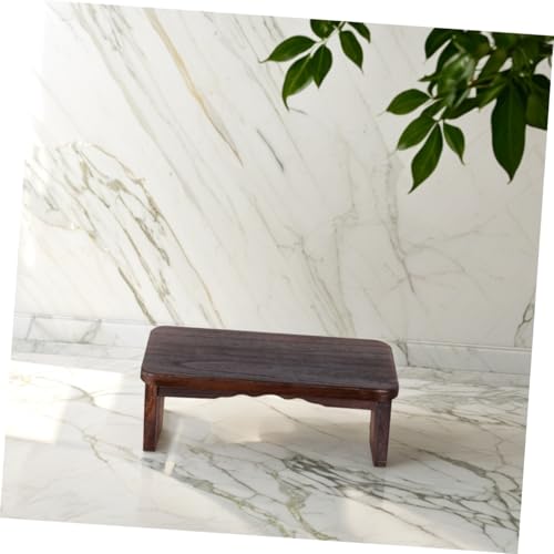 Happyyami Folding Meditation Stool Portable Wooden Kneeling Bench for Comfortable Meditation Prayer Lightweight Design Natural Texture for Home Outdoor Use