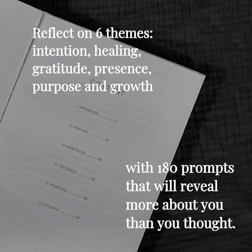 Guided Journal for Self-Discovery - 180 Undated Prompts for Gratitude, Healing, Personal Growth & Mindfulness - Wellness Journal for Emotional Clarity, Self Care & Mental Health Gift for Women & Men