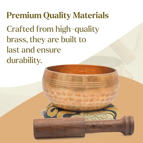 Tibetan Singing Bowl Set-Authentic Cuencos Tibetanos for Sound Healing, Meditation & Chakra Balancing - Includes Cushion, Mallet-Unique Spiritual Gifts for Women and Men (3.5 Inch Bowl) - size: 3.5 Inch Bowl