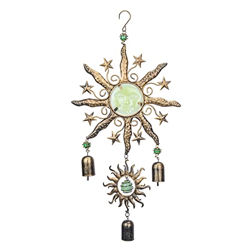 Taman Wind Chime - 22" Sun Face Wind Chimes Valentine's Day Gift for Outdoor Garden, Patio Decor for Spiritual Gifts, Memorial Gift, Outside Hanging Decor for Mom Women Grandma