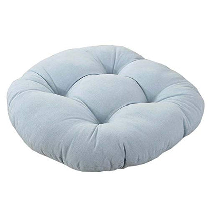 FANCY PUMPKIN Round Sitting Chair Cushion Thicken Seat Cushion Large Floor Pillow, C - color: Light Gray-02