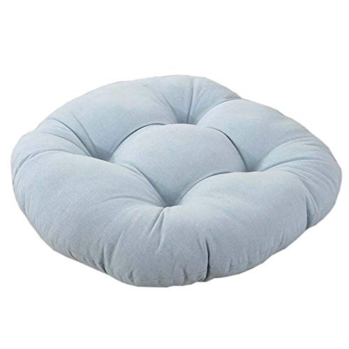 FANCY PUMPKIN Round Sitting Chair Cushion Thicken Seat Cushion Large Floor Pillow, C - color: Light Gray-02