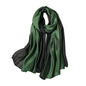 WINCESS.YU Women Gradient Scarf Long Shawls and Wraps Fashion Plain Pashmina Formal Scarf - color: Green Gradient